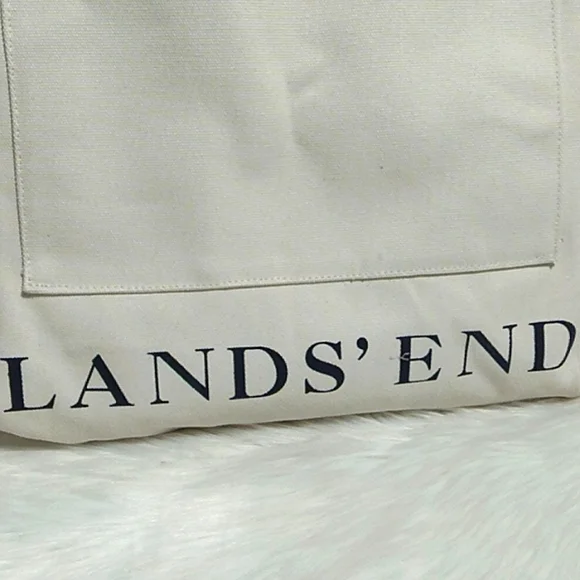 SALE! Lands End Thick Canvas Tote Gently Used (#28) - Picture 3 of 14